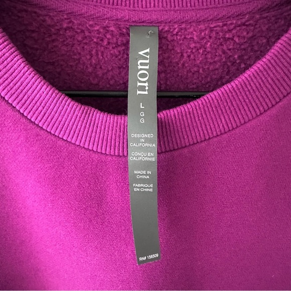 VUORI purple restore oversized crewneck sweatshirt 2.0 - Picture 8 of 8